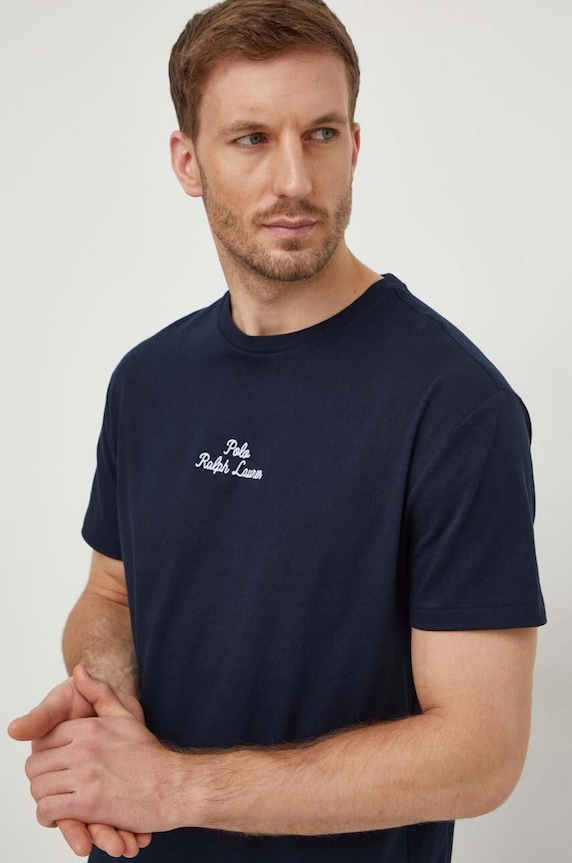 Polo Ralph Lauren t-shirt bawełniany granatowy 710936585