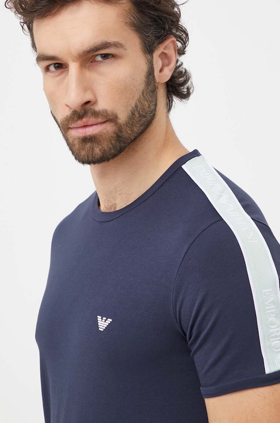 Футболка лаунж Emporio Armani Underwear темно-синій 111890.4R717