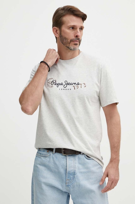 Pepe Jeans t-shirt CAMILLE regular szary PM509373