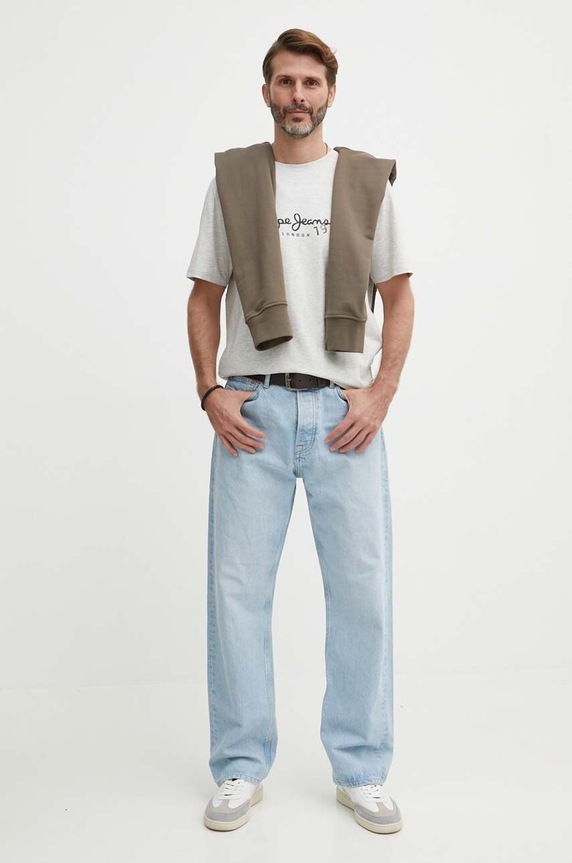 Pepe Jeans t-shirt CAMILLE PM509373 szary SS24