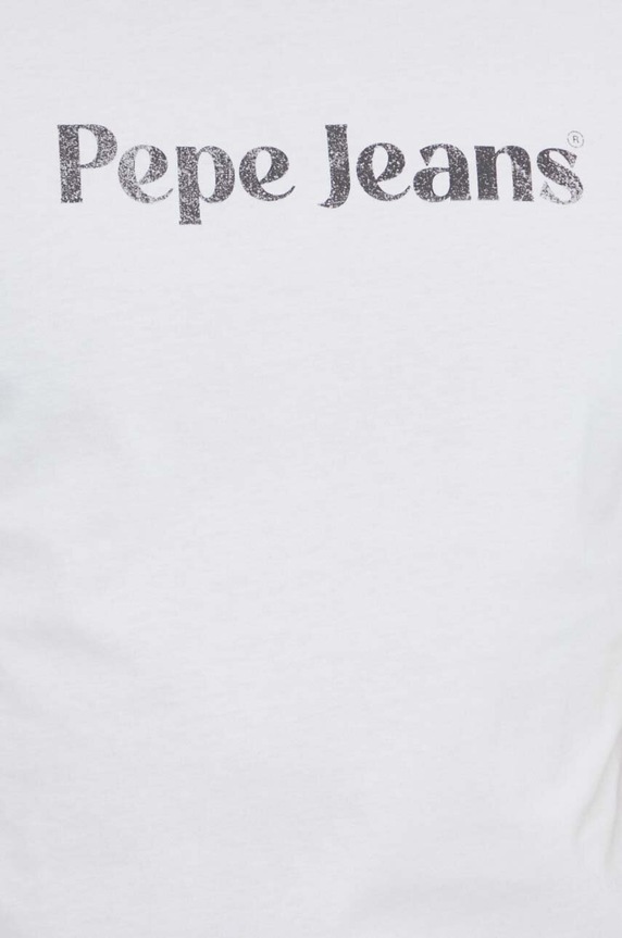 Bavlnené tričko Pepe Jeans CLIFTON PM509374 biela