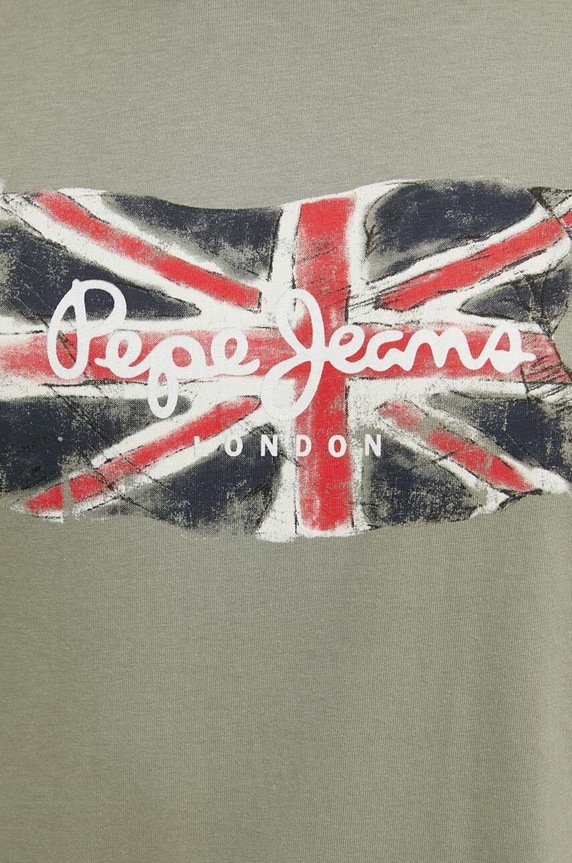 Pepe Jeans t-shirt bawełniany Clag PM509384 zielony