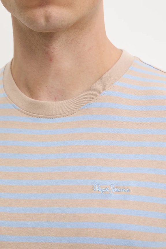 Pepe Jeans t-shirt bawełniany PM509391 beżowy
