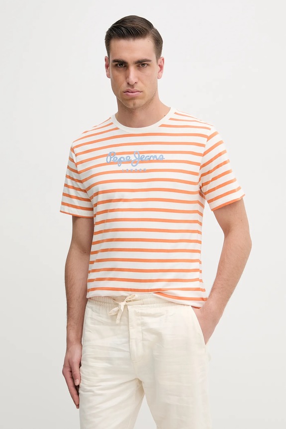 Bavlnené tričko Pepe Jeans biela PM509407