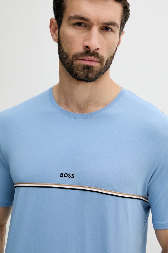 Одяг Футболка лаунж BOSS 50515395 блакитний