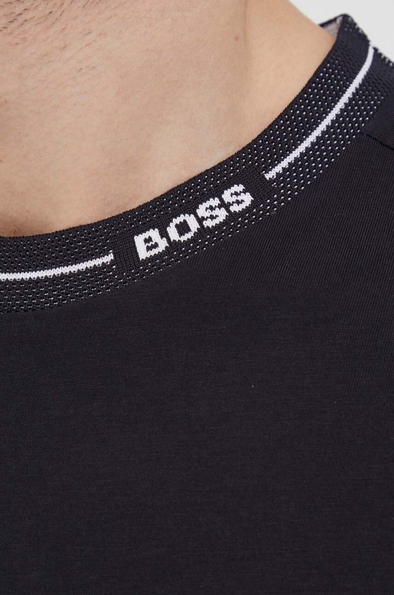 Βαμβακερό μπλουζάκι Boss Green 50512867 σκούρο μπλε