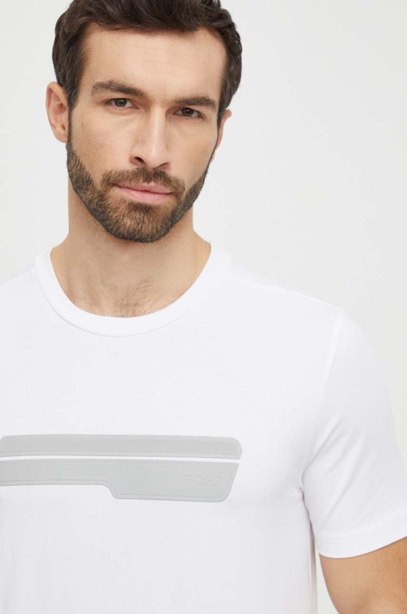 BOSS Green t-shirt biały 50513004