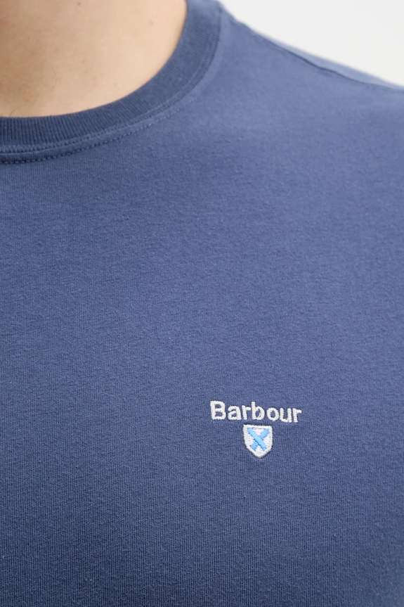 Barbour tričko pánské bavlněné Essentials modrá MTS0670