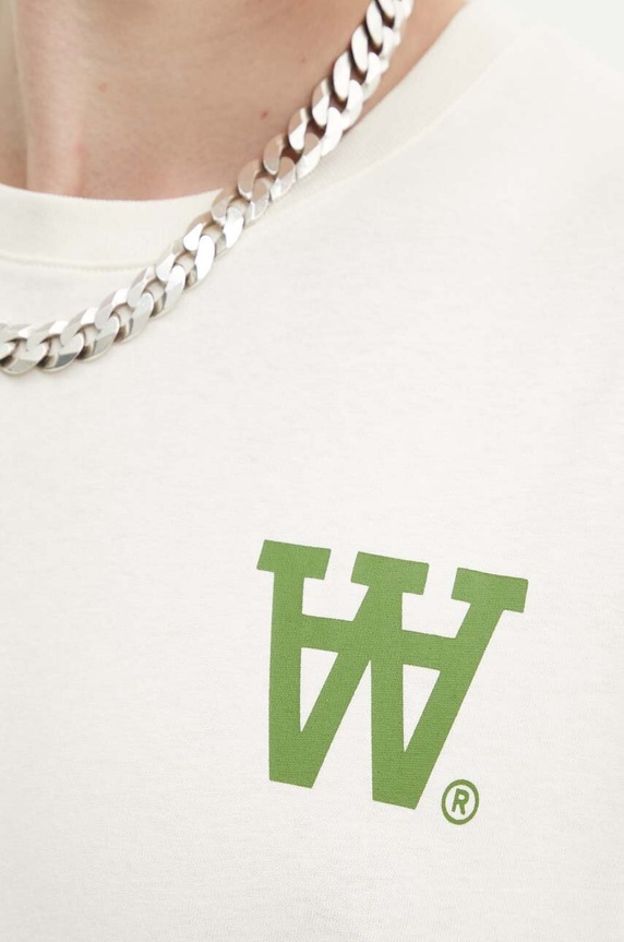 Wood Wood pamut póló Ace AA Logo 10285709.2222 bézs