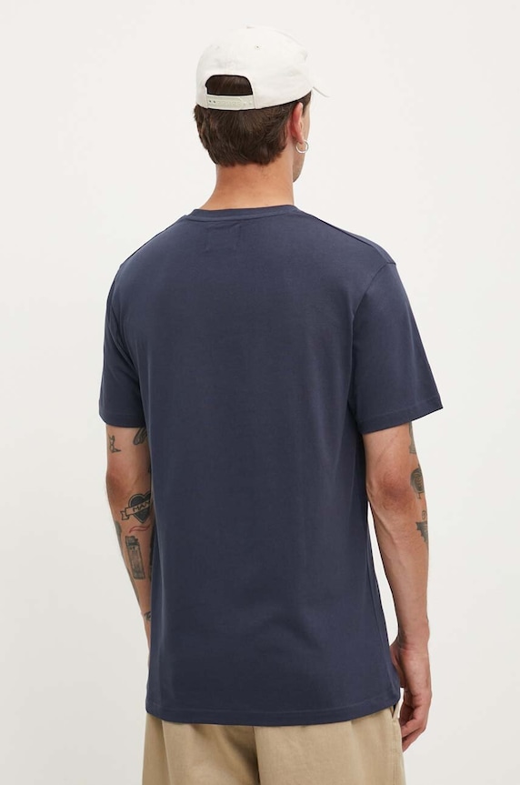 Ruházat Wood Wood pamut póló Ace AA Logo 10285709.2222 sötétkék