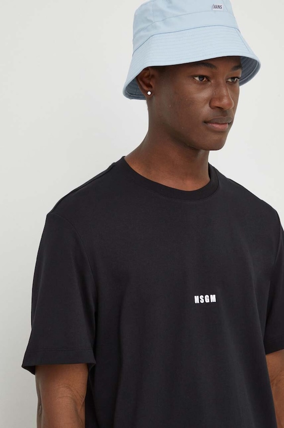 MSGM pamut póló fekete 2000MM500.200002