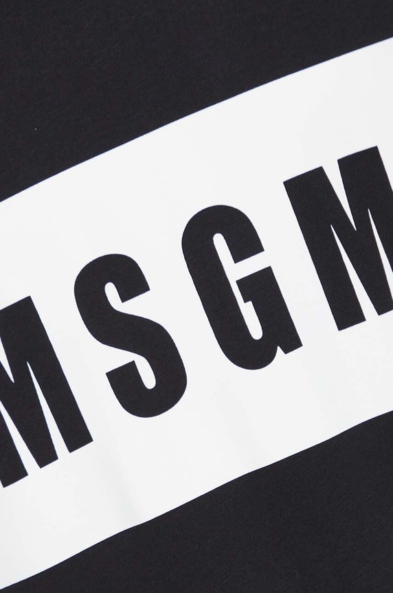 MSGM t-shirt bawełniany 2000MM520.200002 czarny