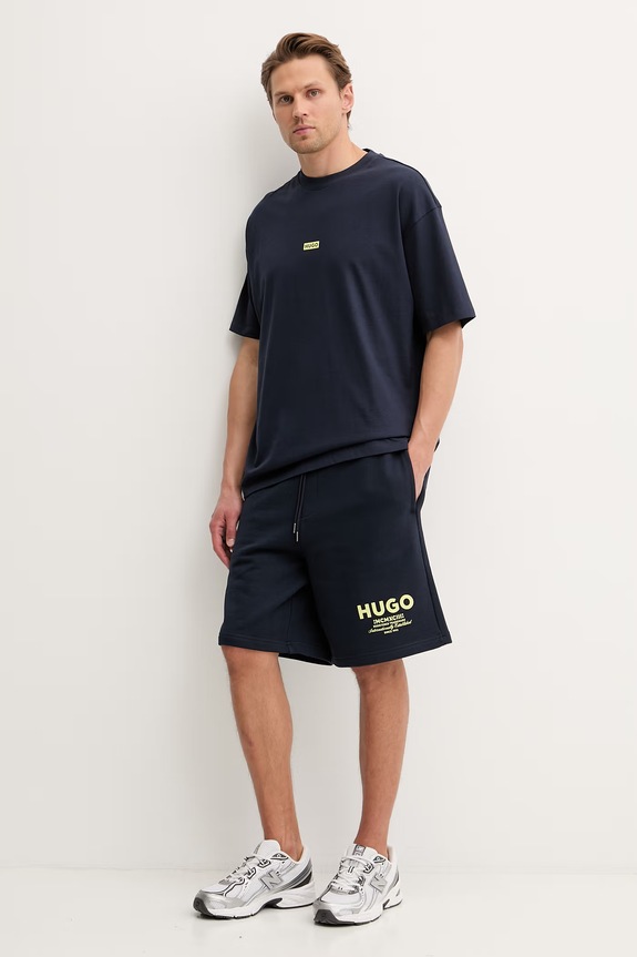 HUGO Blue tricou bărbați de bumbac Nalono 50509776 bleumarin AA00