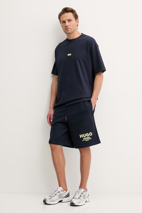 HUGO Blue tricou bărbați de bumbac Nalono 50509776 bleumarin AA00