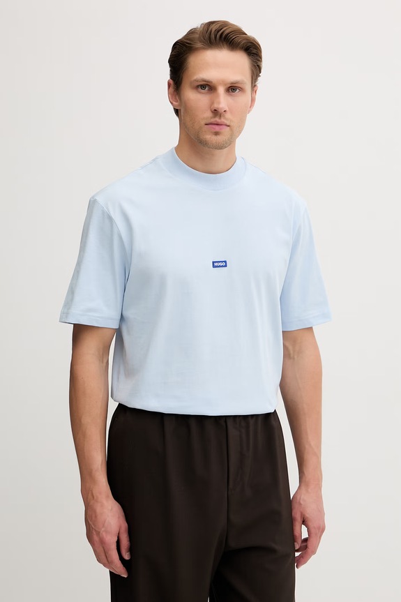 HUGO Blue tricou bărbătesc din bumbac Nieros albastru 50509991
