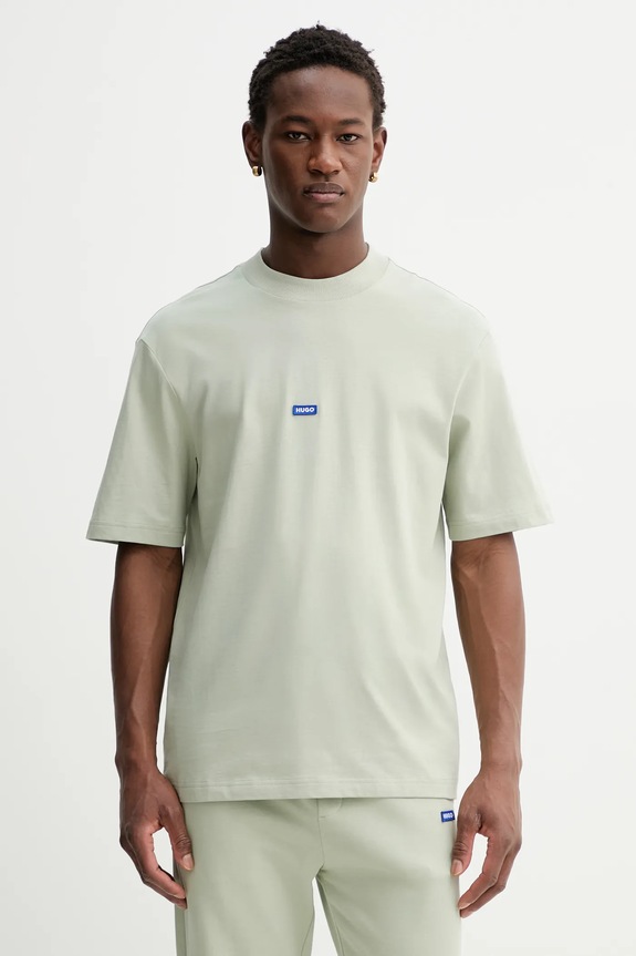 HUGO Blue tricou masculin din bumbac Nieros verde 50509991