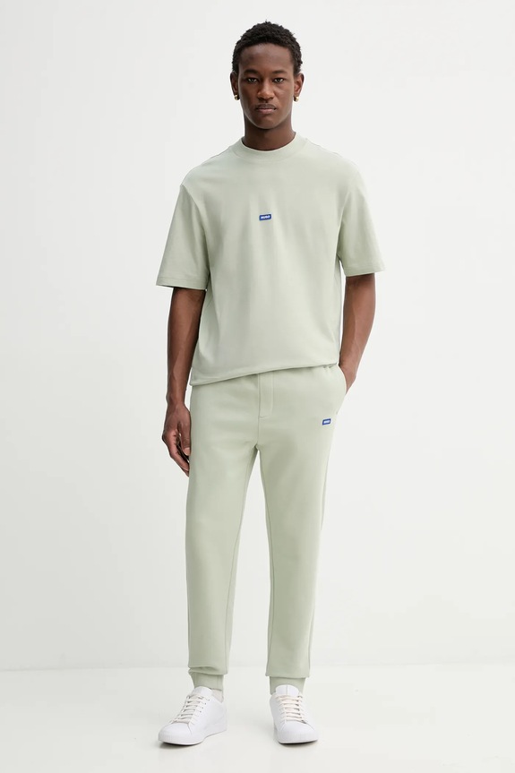 HUGO Blue tricou masculin din bumbac Nieros 50509991 verde AA00