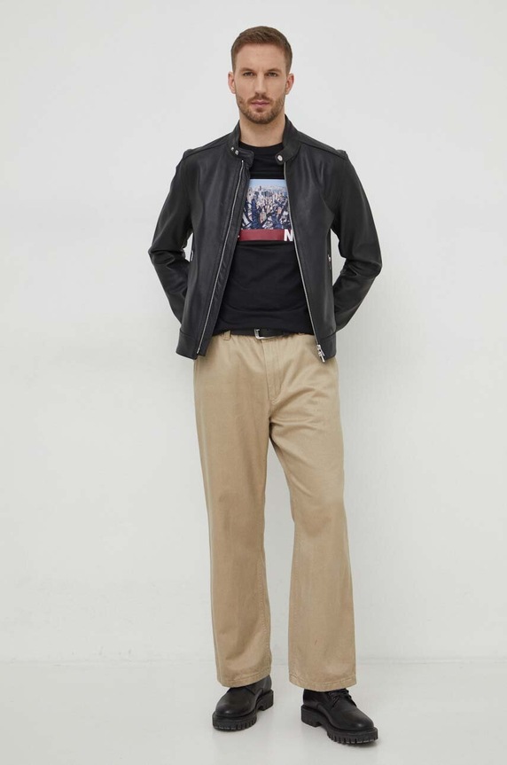 BOSS t-shirt bawełniany 50512110 czarny SS24