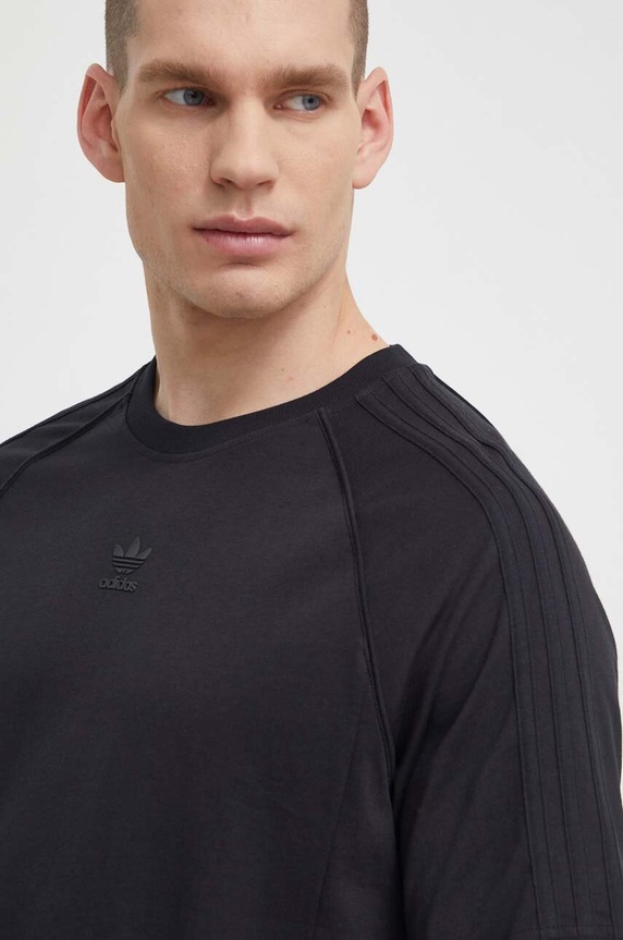 adidas Originals pamut póló SST Tee fekete IR9450