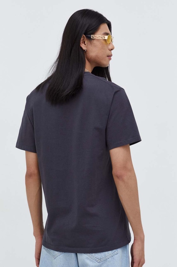 Oblečení Bavlněné tričko The Kooples HTSC28013K šedá