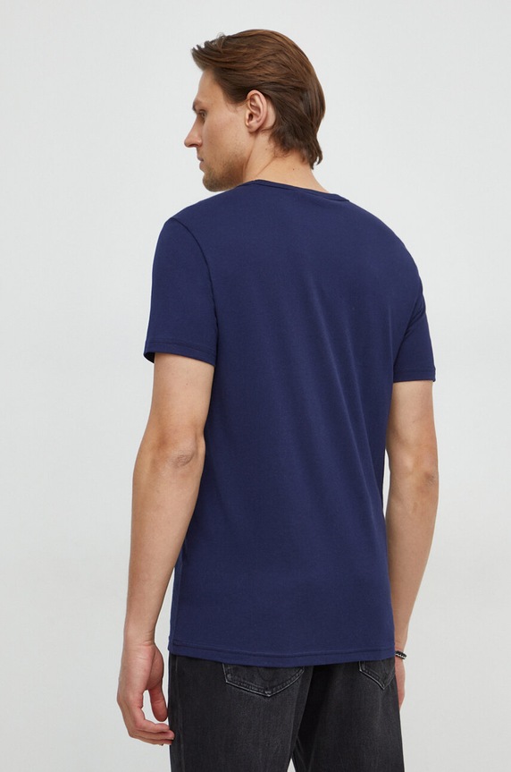 Îmbrăcăminte United Colors of Benetton tricou din bumbac 3I1XU100A bleumarin