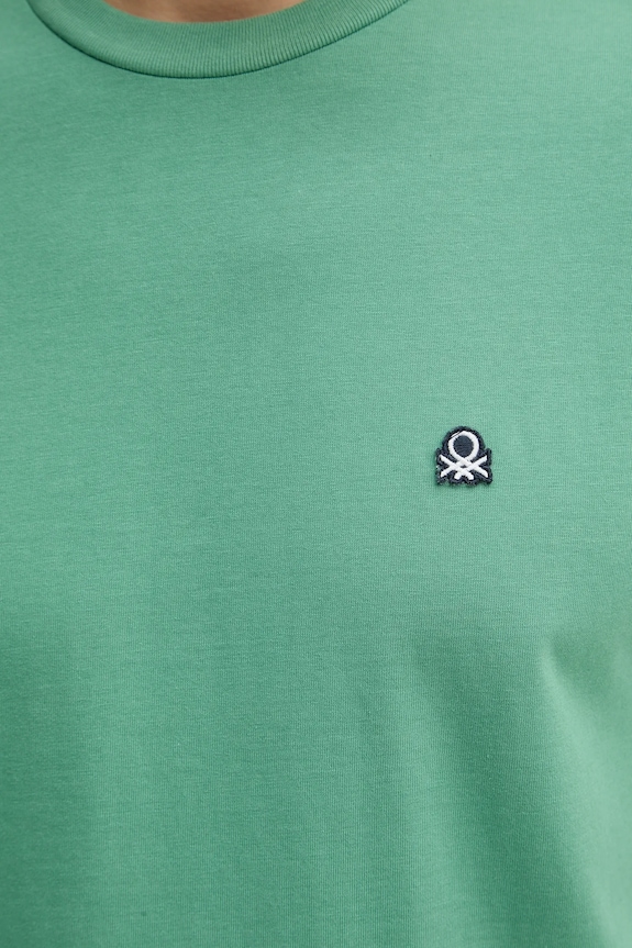 Bavlnené tričko United Colors of Benetton 3MI5J1AF7 zelená