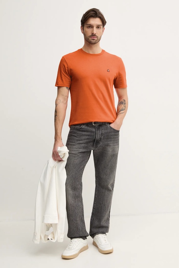 United Colors of Benetton tricou din bumbac 3MI5J1AF7 portocaliu SS26