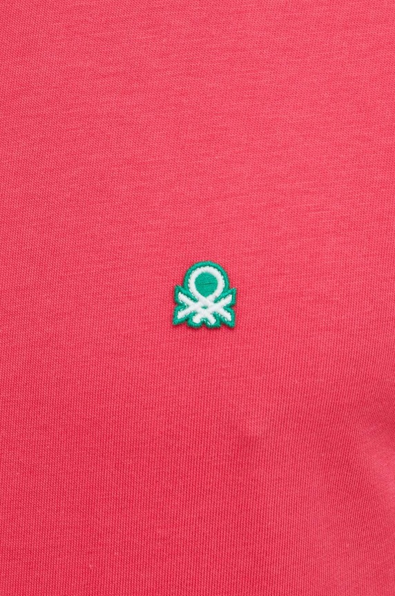 United Colors of Benetton tricou din bumbac roz 3MI5J1AF7