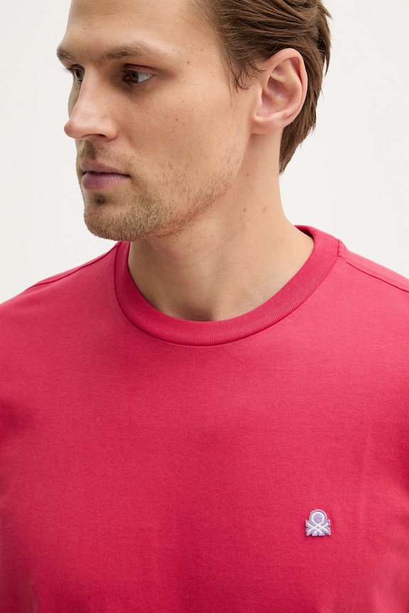 United Colors of Benetton tricou din bumbac rosu 3MI5J1AF7