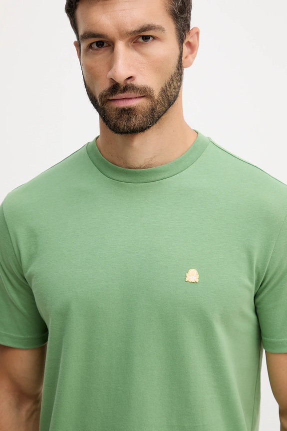 United Colors of Benetton tricou din bumbac verde 3MI5J1AF7