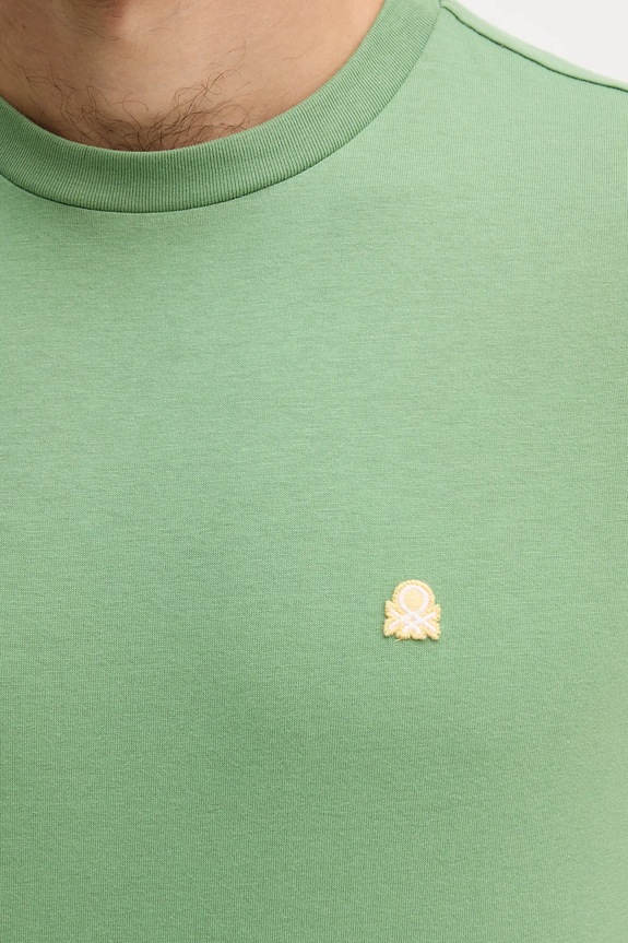 United Colors of Benetton tricou din bumbac 3MI5J1AF7 verde