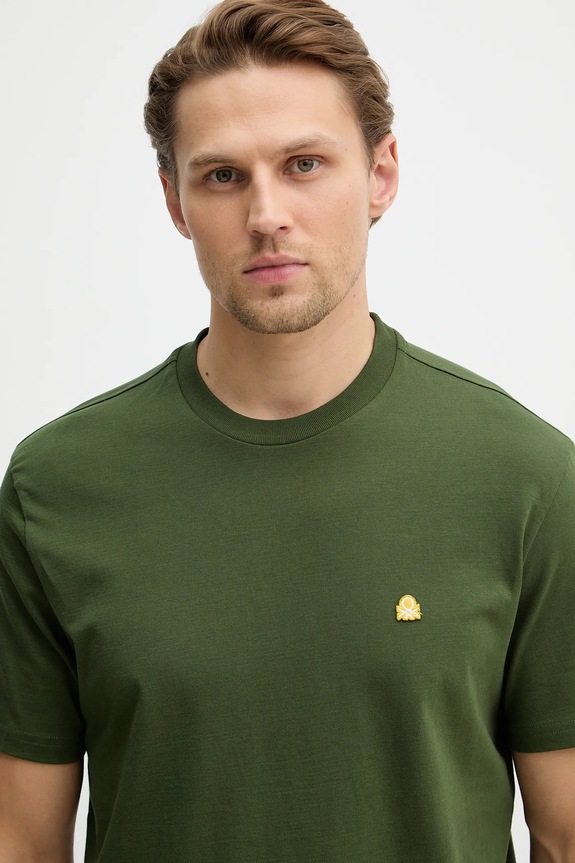 United Colors of Benetton tricou din bumbac verde 3MI5J1AF7