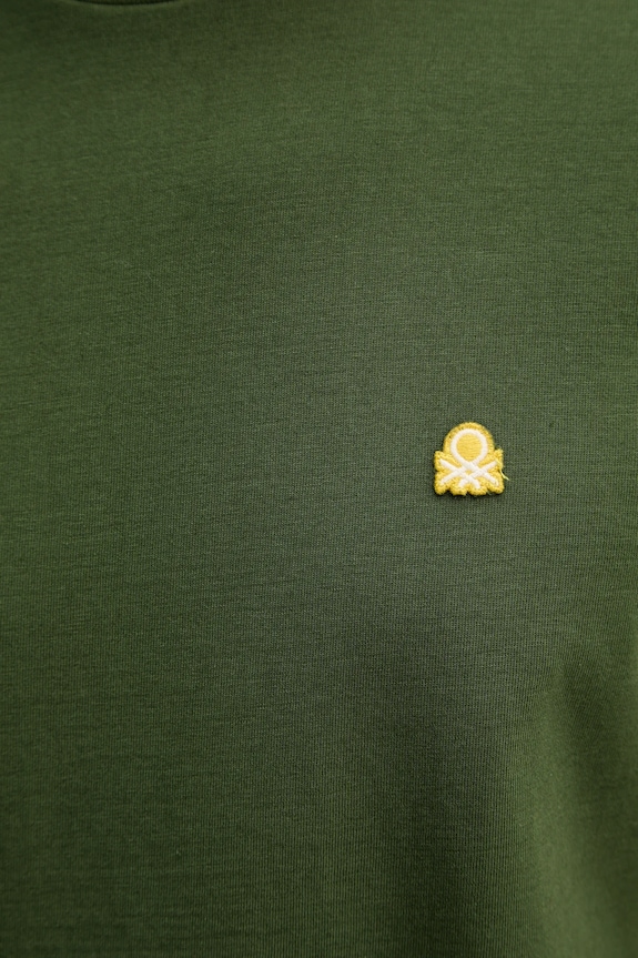 United Colors of Benetton tricou din bumbac 3MI5J1AF7 verde