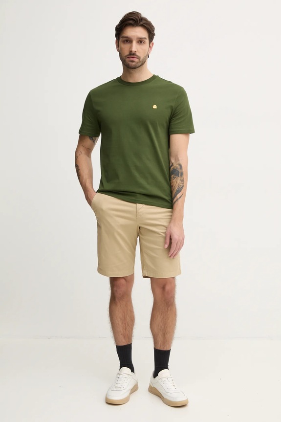 Bavlněné tričko United Colors of Benetton 3MI5J1AF7 zelená SS26