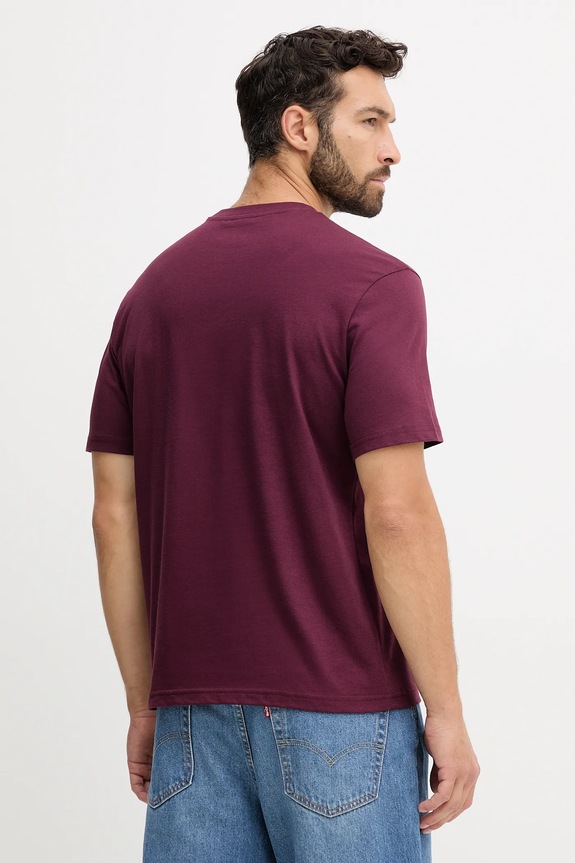 Îmbrăcăminte United Colors of Benetton tricou din bumbac 3MI5J1AF7 burgundia