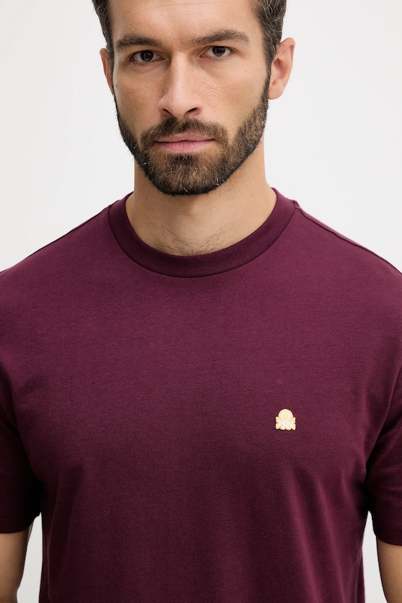 United Colors of Benetton tricou din bumbac burgundia 3MI5J1AF7