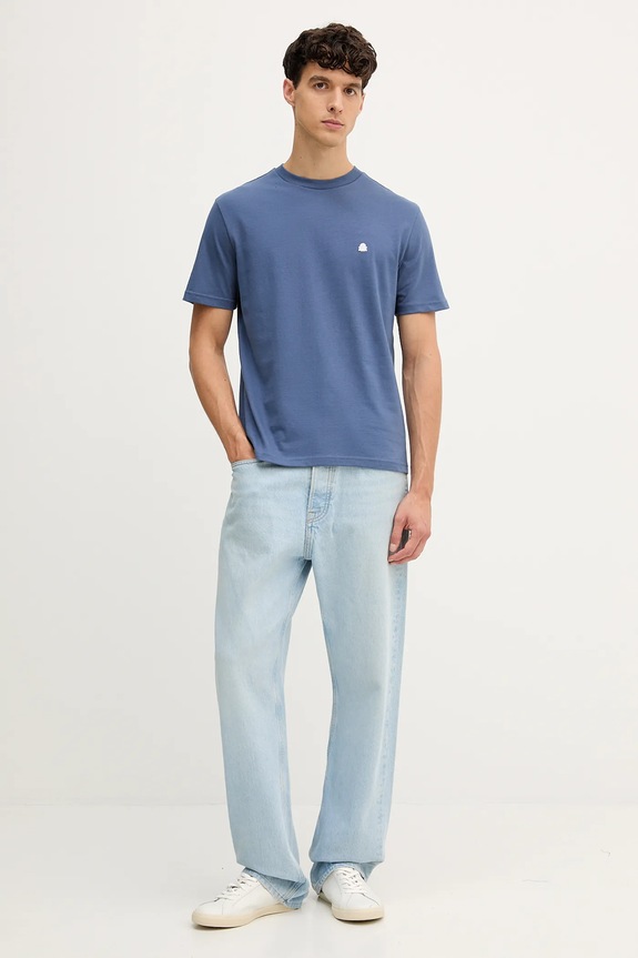 Bavlnené tričko United Colors of Benetton 3MI5J1AF7 modrá SS26