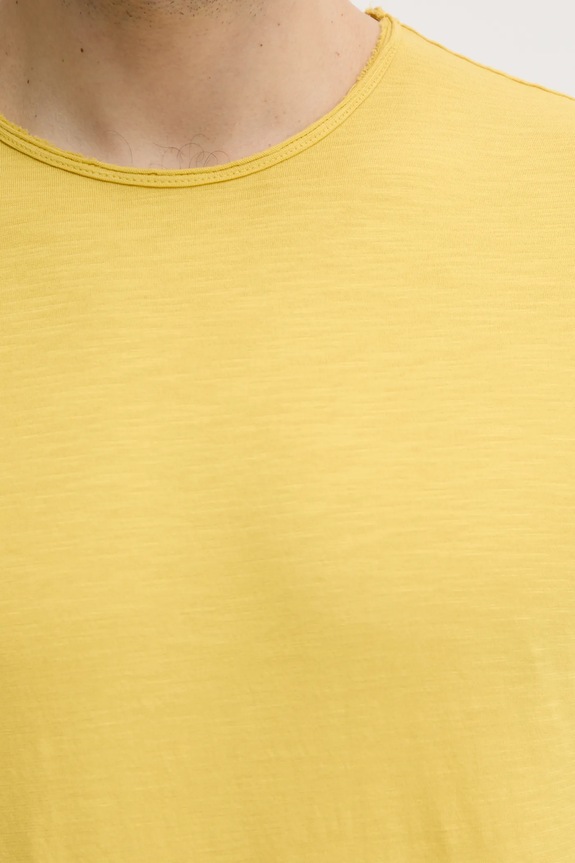 Bavlněné tričko United Colors of Benetton 3JE1J19A5 žlutá