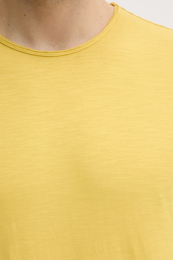 Bavlněné tričko United Colors of Benetton 3JE1J19A5 žlutá