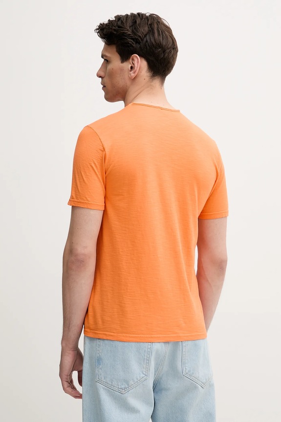 United Colors of Benetton tricou din bumbac 3JE1J19A5 portocaliu AA00