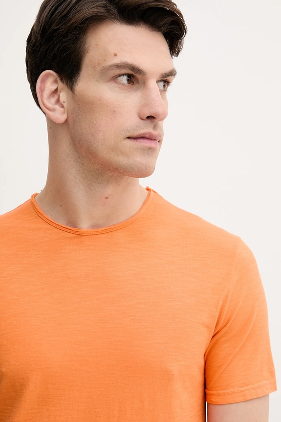 Îmbrăcăminte United Colors of Benetton tricou din bumbac 3JE1J19A5 portocaliu