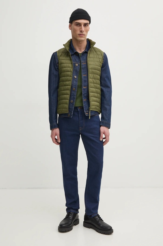 Памучна тениска United Colors of Benetton 3JE1J4264 зелен AA00