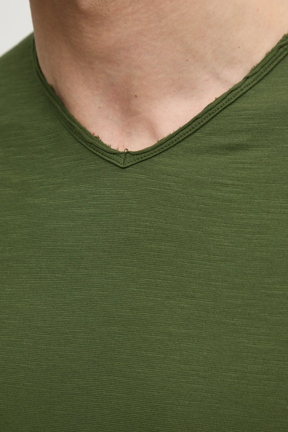 Памучна тениска United Colors of Benetton 3JE1J4264 зелен