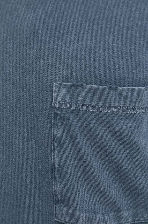 Bavlněné tričko Abercrombie & Fitch KI124.4075.208 námořnická modř