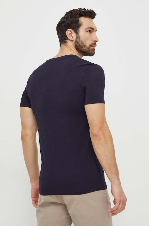 Bavlněné tričko Guess M2YI37.I3Z14 námořnická modř AW25