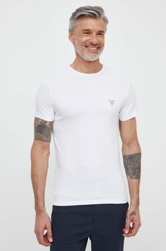 Guess t-shirt pacco da 2 sovrastampa bianco U97G02.KCD31