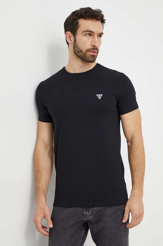 Guess t-shirt semplice nero U97M00.KCD31