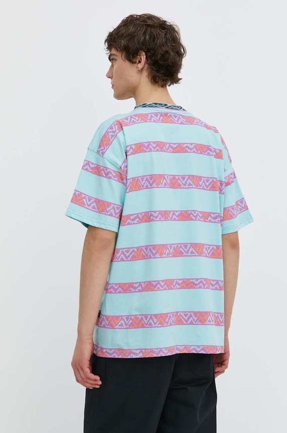 Ruházat Quiksilver pamut póló EQYKT04340 türkiz