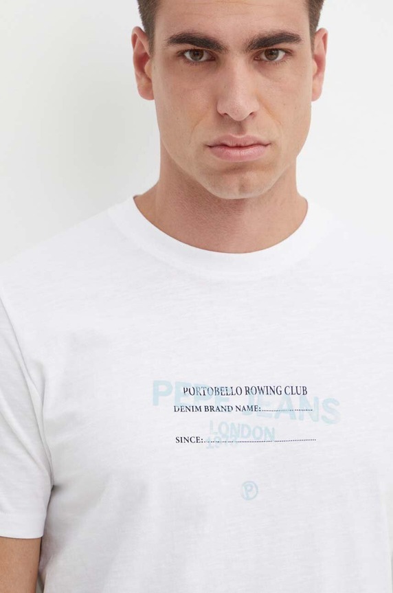 Бавовняна футболка Pepe Jeans CINTHOM білий PM509369