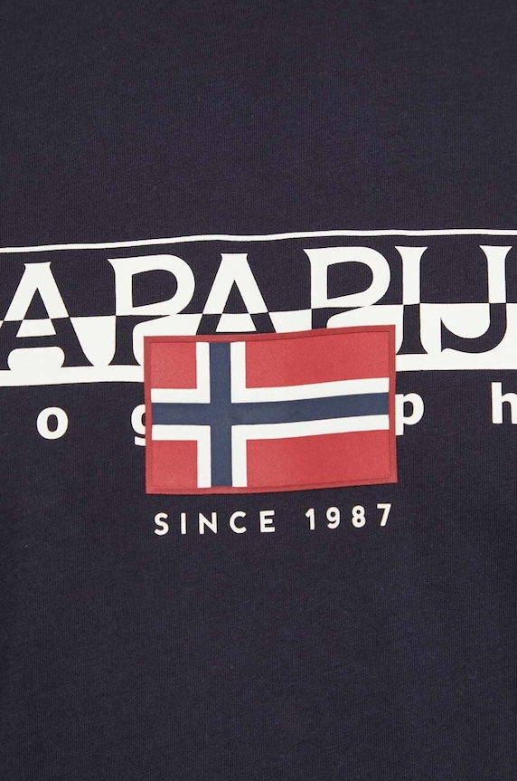 Napapijri pamut póló S-Aylmer fekete NP0A4HTO0411